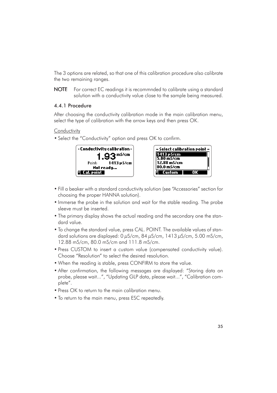 Hanna Instruments HI 9828 User Manual | Page 35 / 60