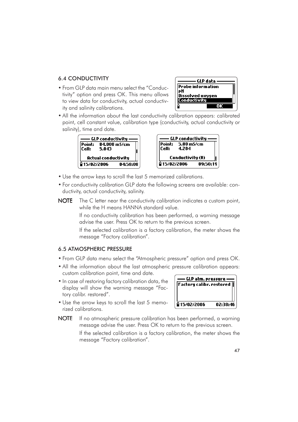 Hanna Instruments HI 9828 User Manual | Page 47 / 60
