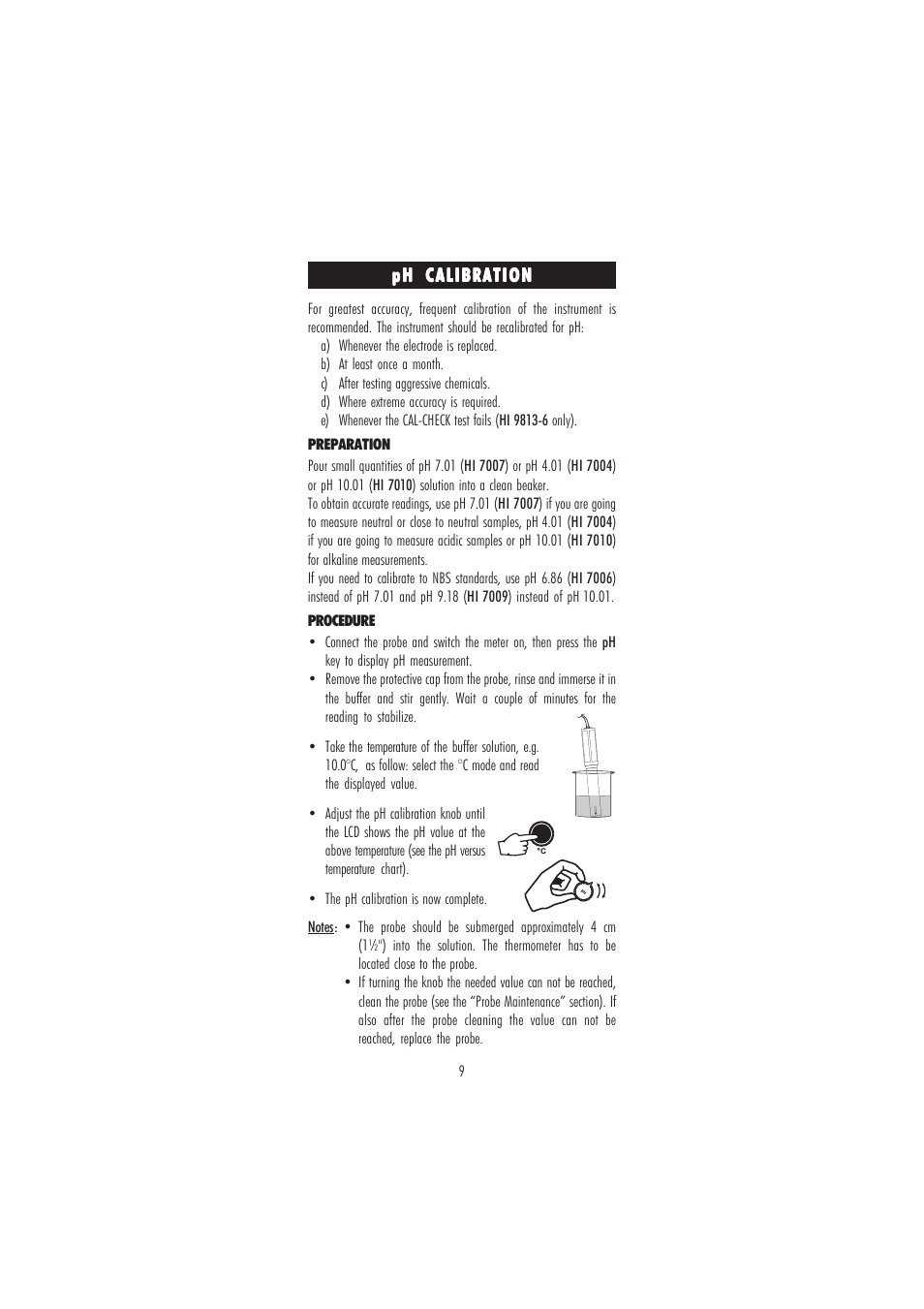 Hanna Instruments HI 9813-6 User Manual | Page 9 / 16