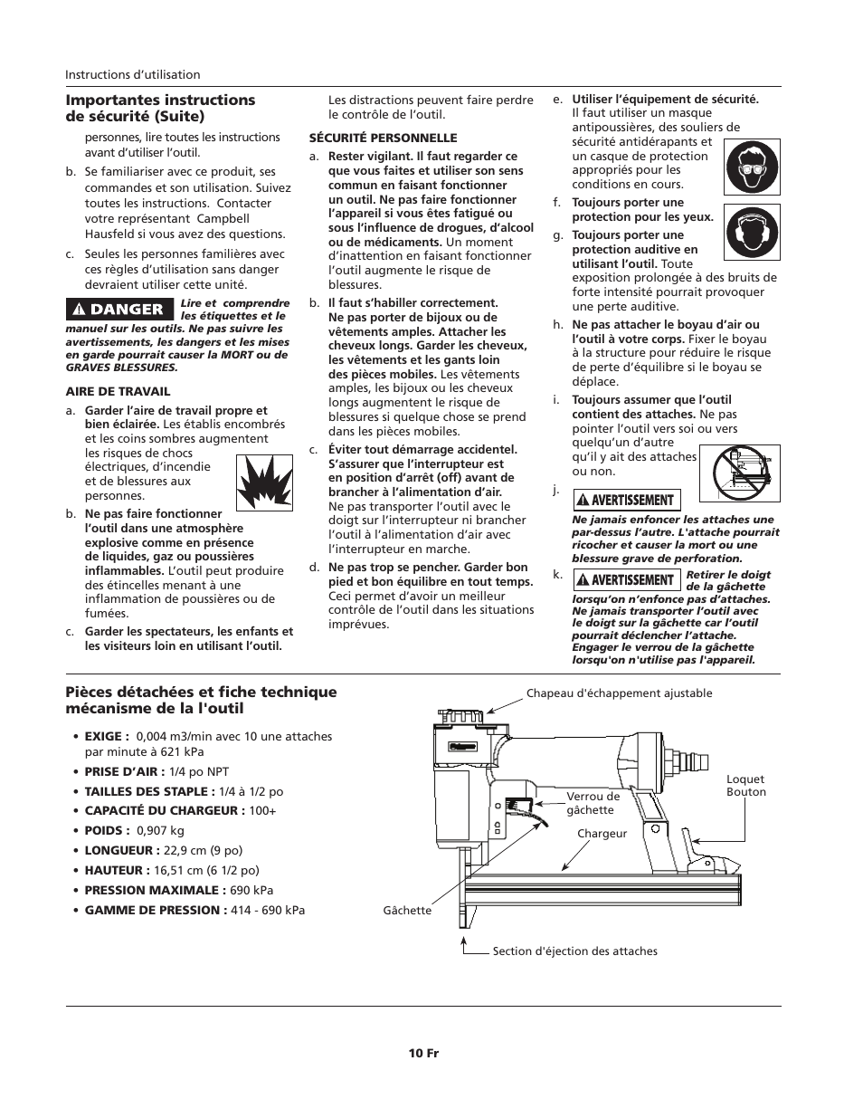Campbell Hausfeld CHN10600 User Manual | Page 10 / 24