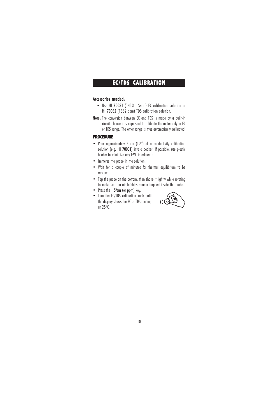 Hanna Instruments HI 9812-5N User Manual | Page 10 / 16