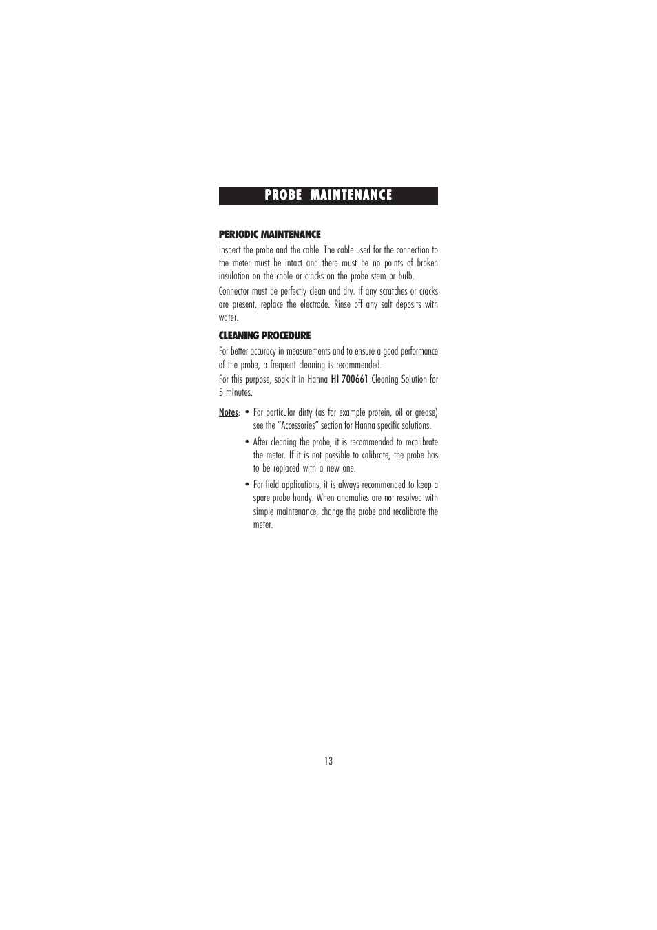 Hanna Instruments HI 9812-5N User Manual | Page 13 / 16