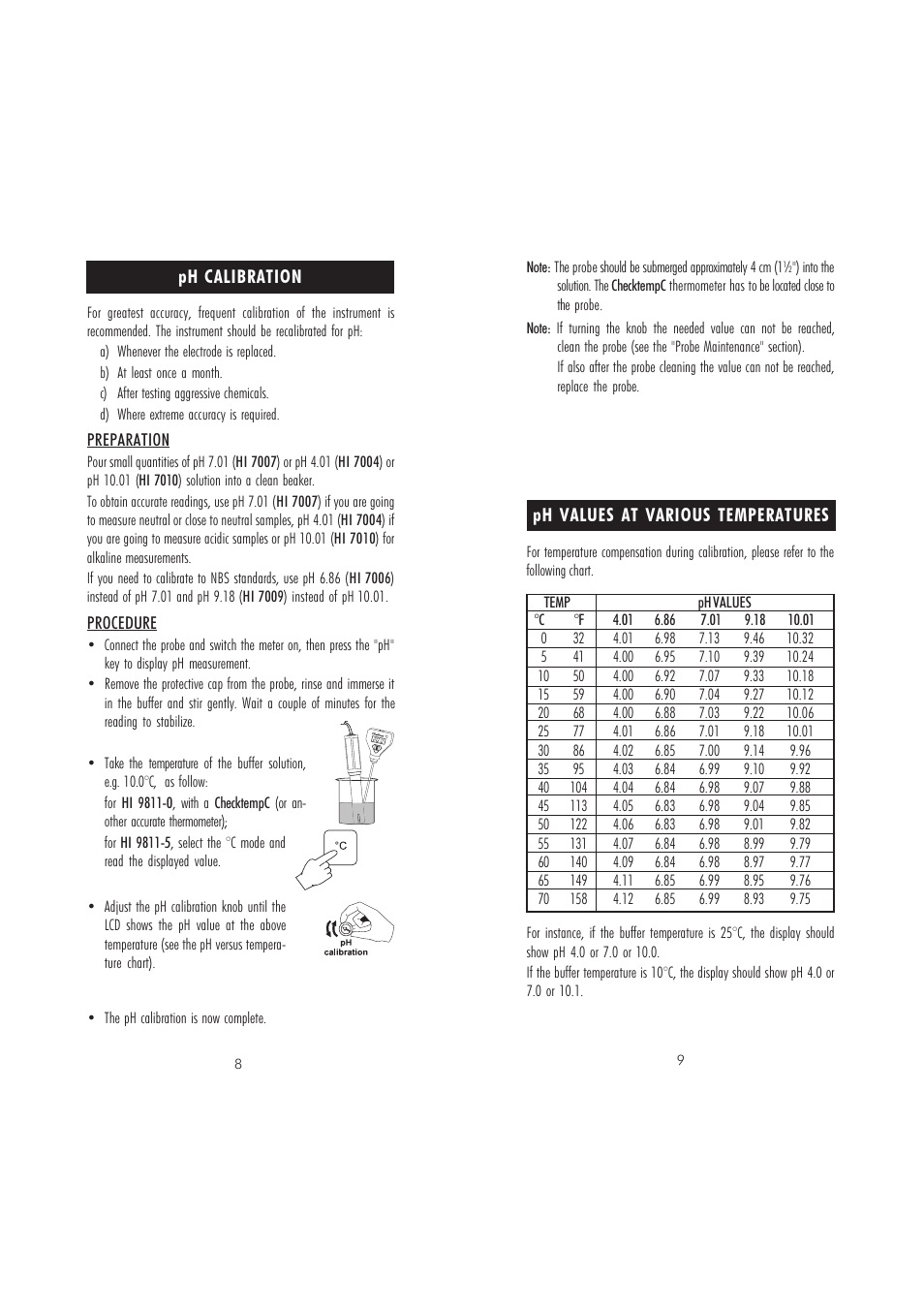 Hanna Instruments HI 9811-0 User Manual | Page 5 / 9