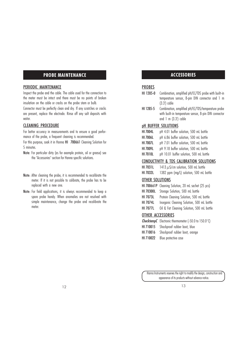 Hanna Instruments HI 9811-0 User Manual | Page 7 / 9