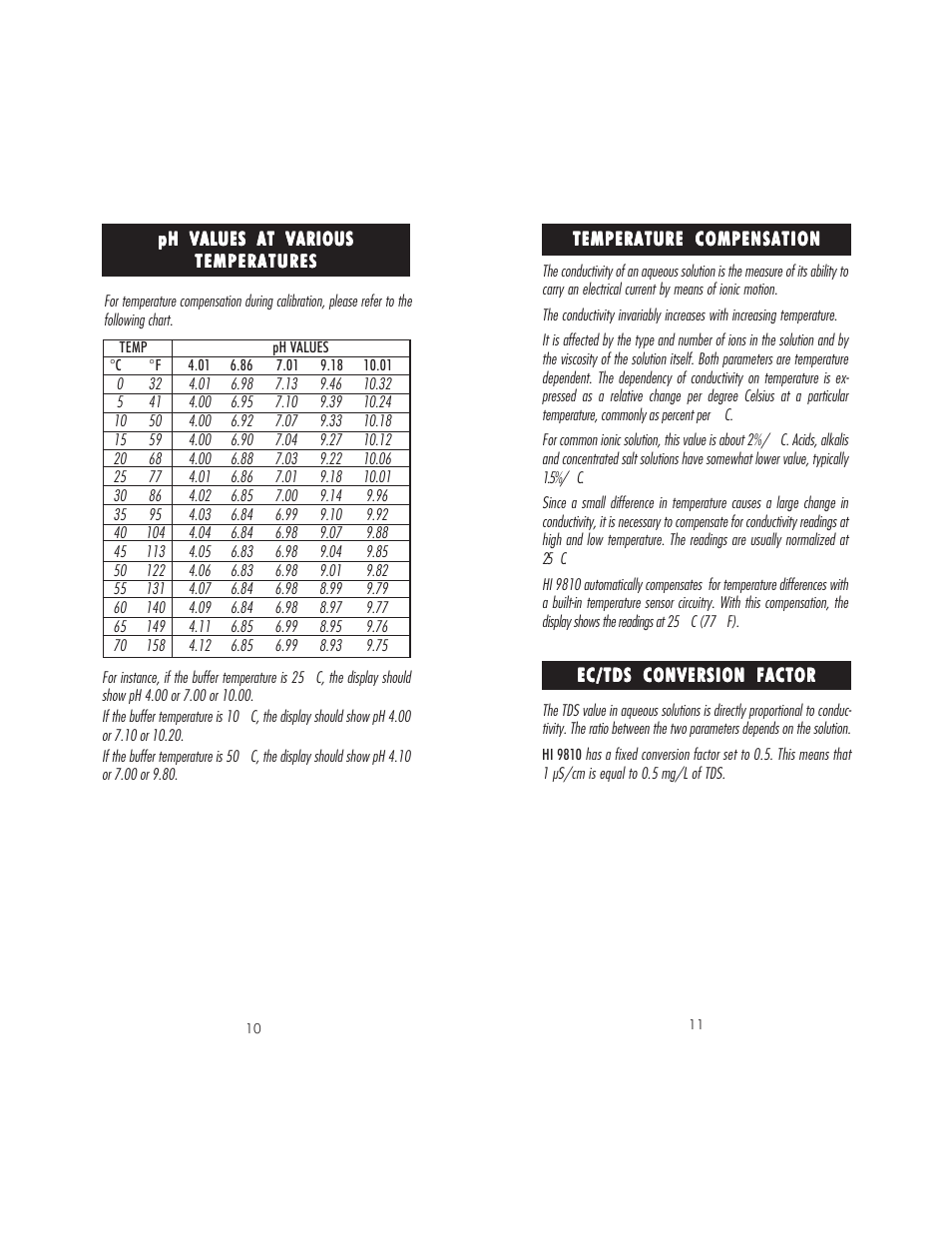 Hanna Instruments HI 9810 User Manual | Page 6 / 11