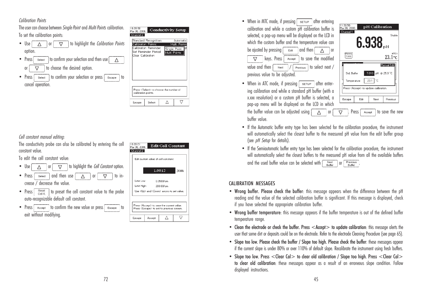 Hanna Instruments HI 4521 User Manual | Page 45 / 58