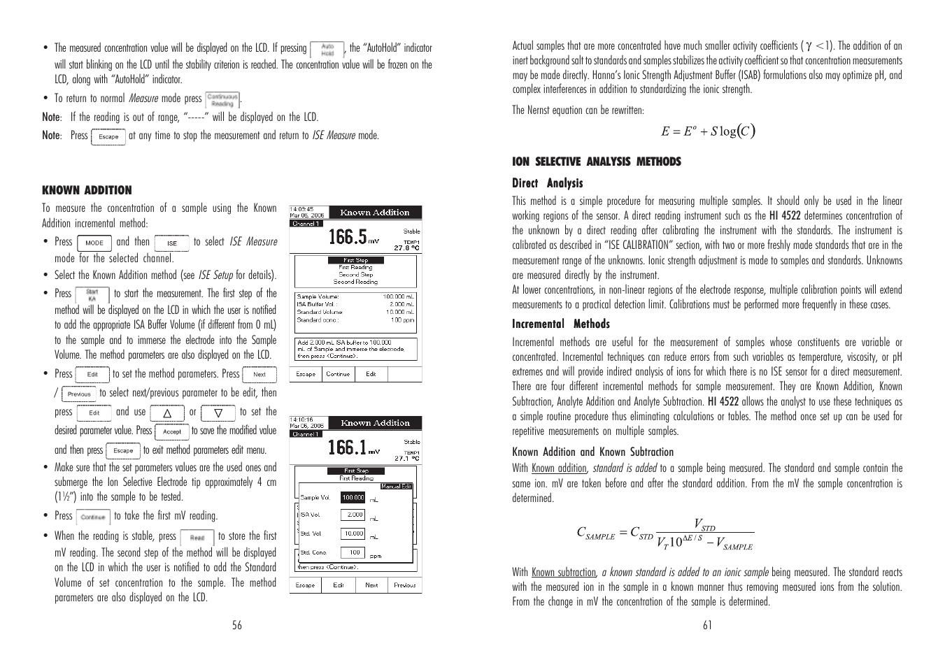 Hanna Instruments HI 4521 User Manual | Page 56 / 58