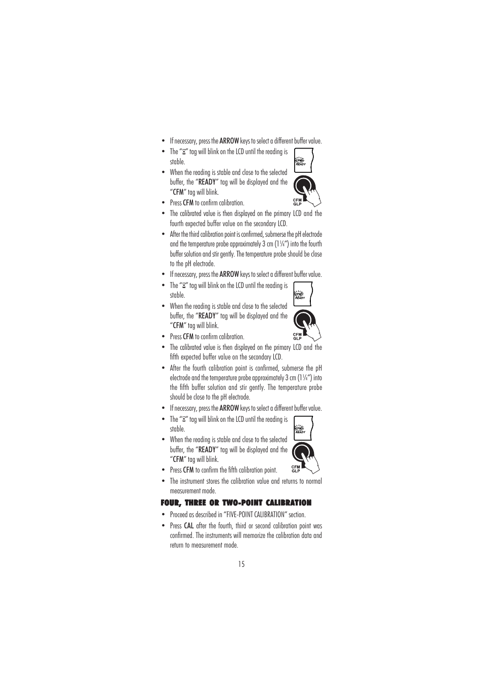 Hanna Instruments HI 2550 User Manual | Page 15 / 64