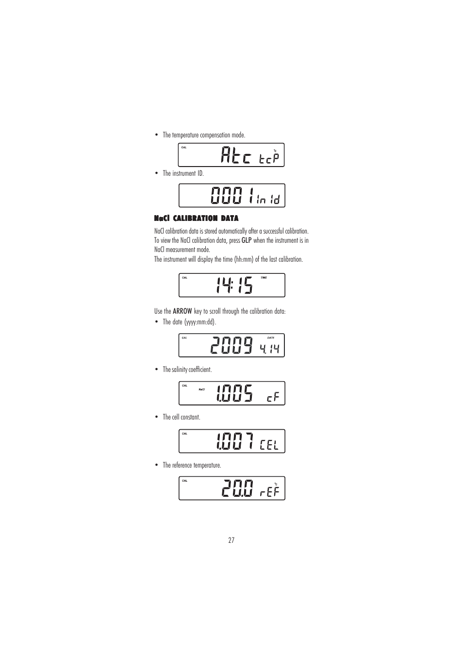 Hanna Instruments HI 2550 User Manual | Page 27 / 64