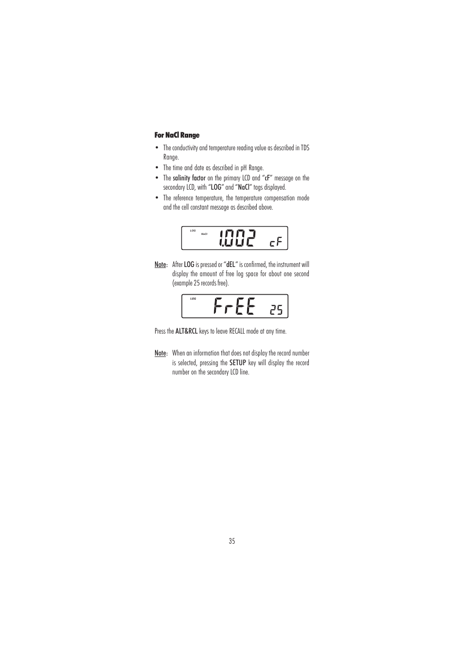 Hanna Instruments HI 2550 User Manual | Page 35 / 64