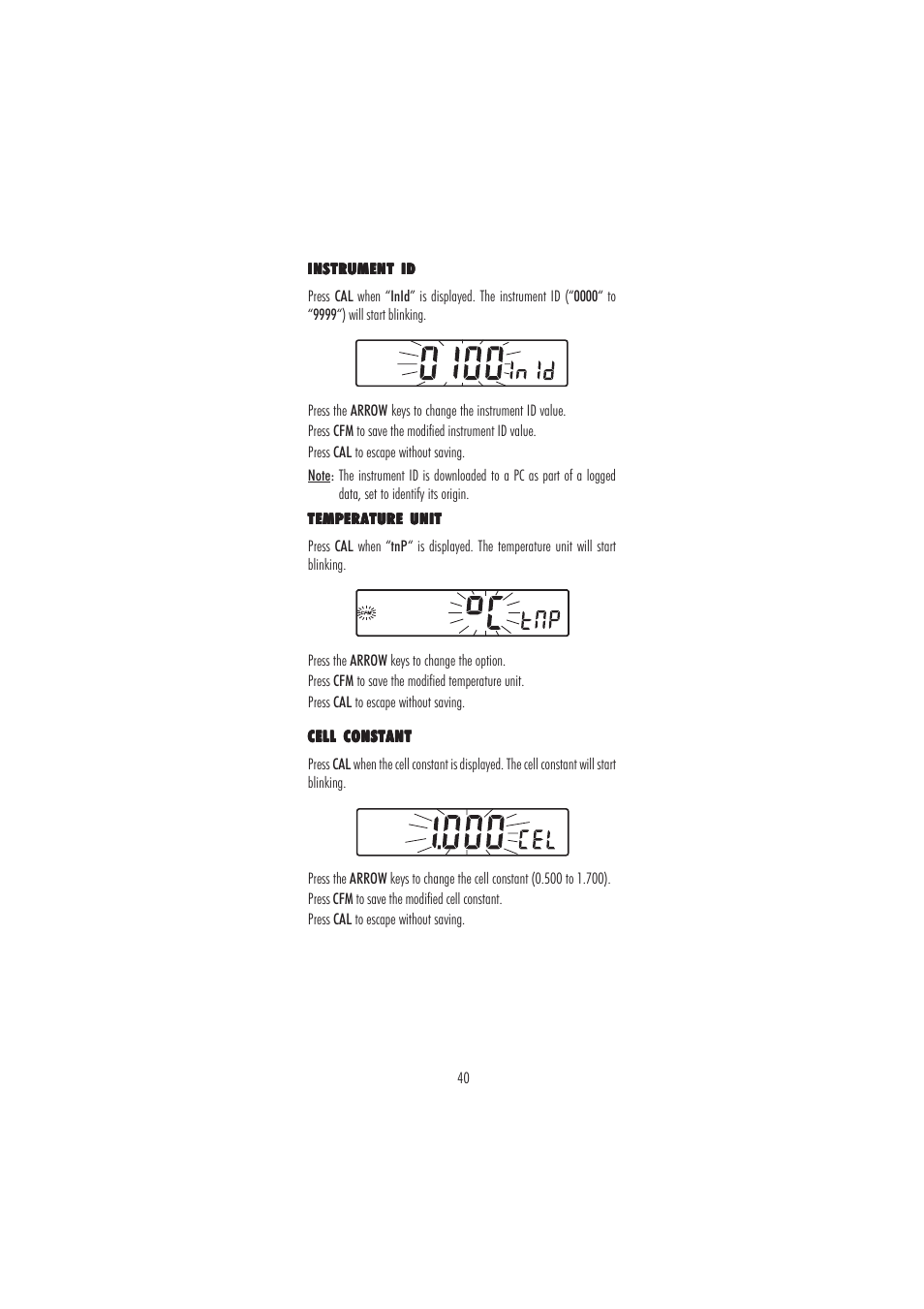 Hanna Instruments HI 2550 User Manual | Page 40 / 64