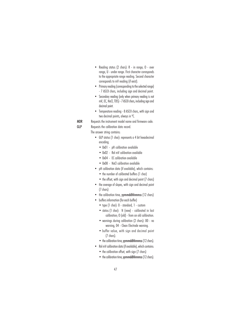 Hanna Instruments HI 2550 User Manual | Page 47 / 64