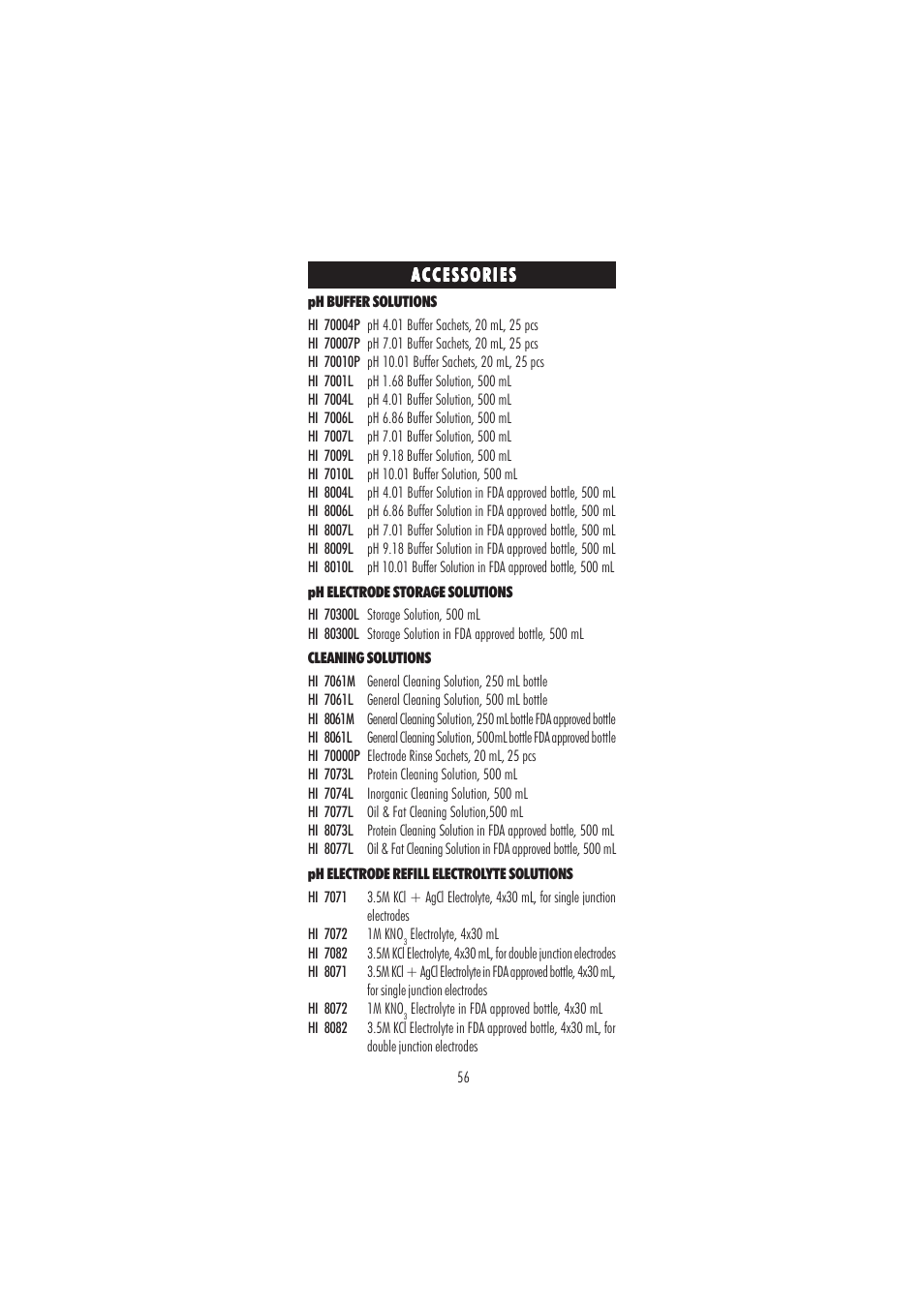 Hanna Instruments HI 2550 User Manual | Page 56 / 64