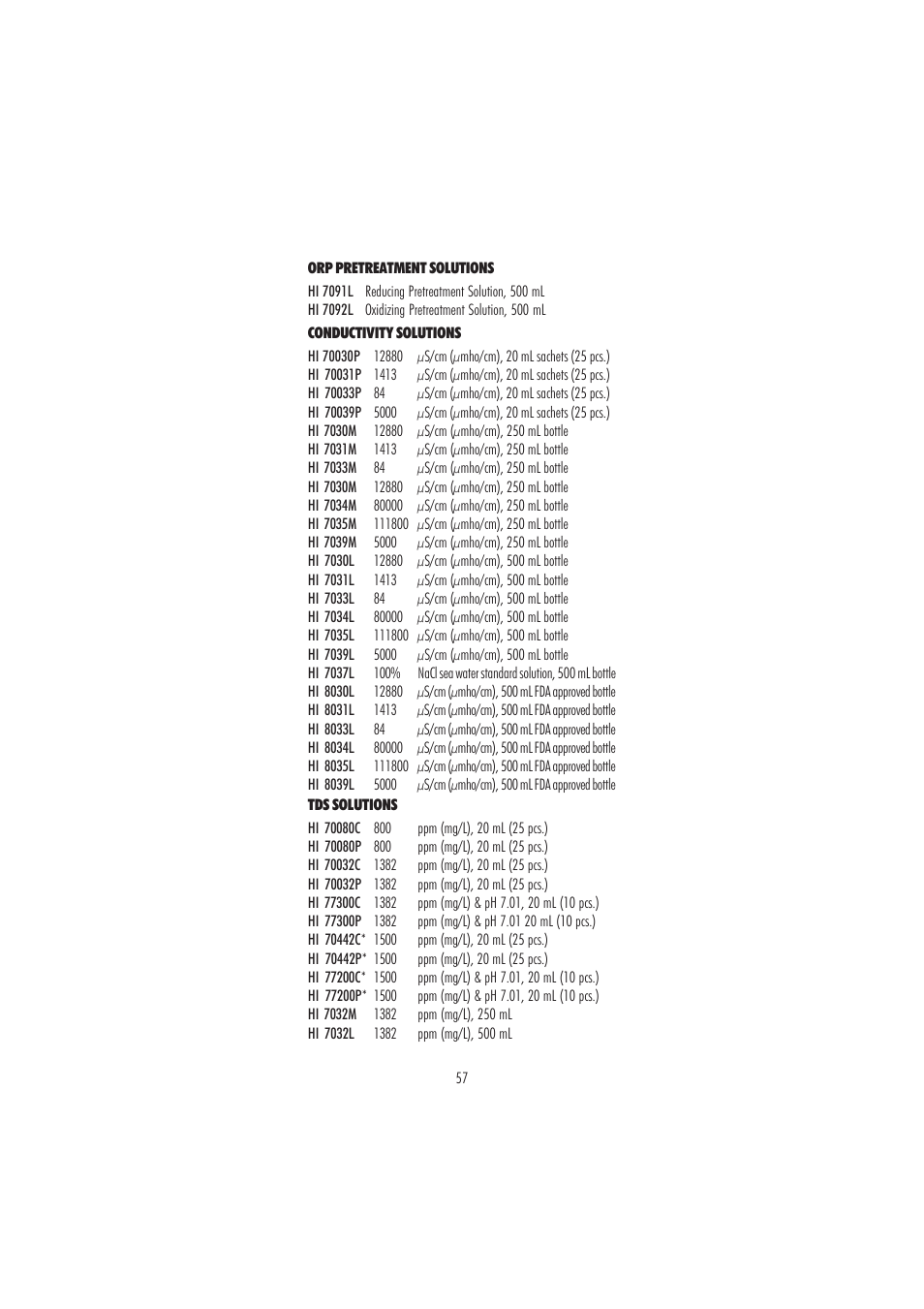 Hanna Instruments HI 2550 User Manual | Page 57 / 64