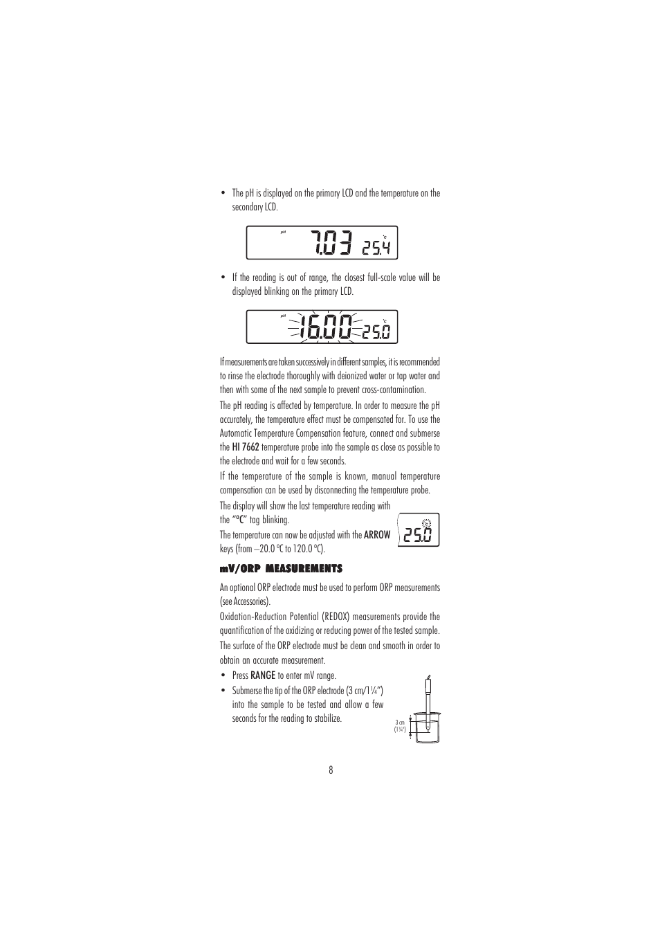Hanna Instruments HI 2550 User Manual | Page 8 / 64
