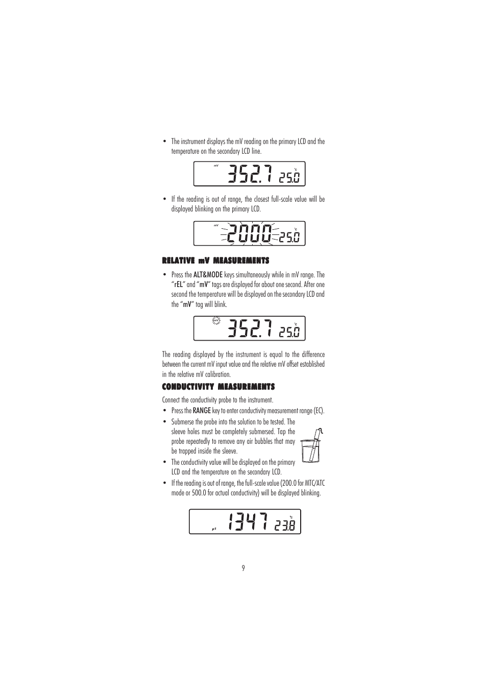 Hanna Instruments HI 2550 User Manual | Page 9 / 64