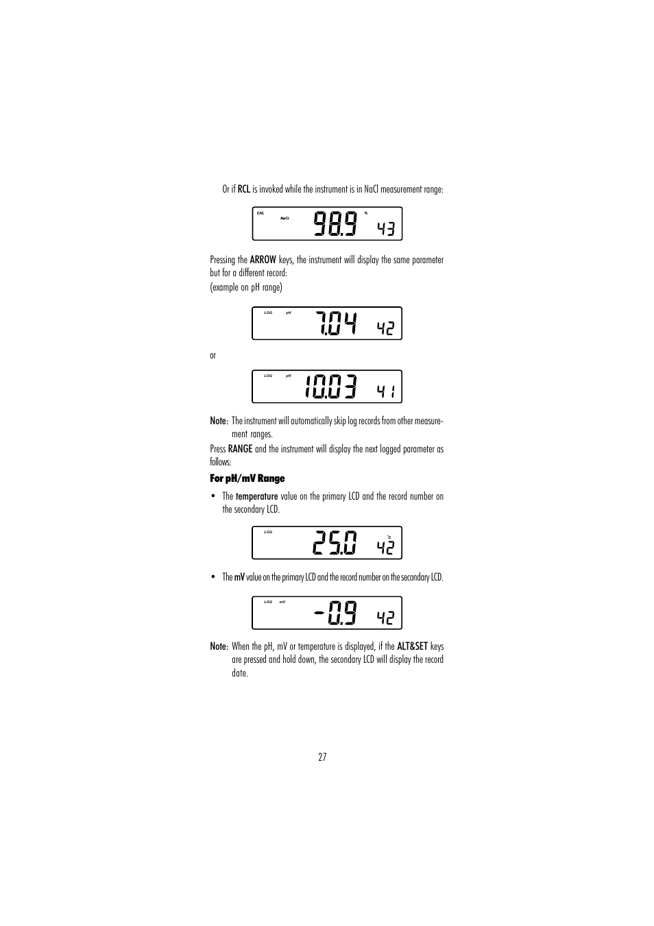 Hanna Instruments HI 255 User Manual | Page 27 / 56