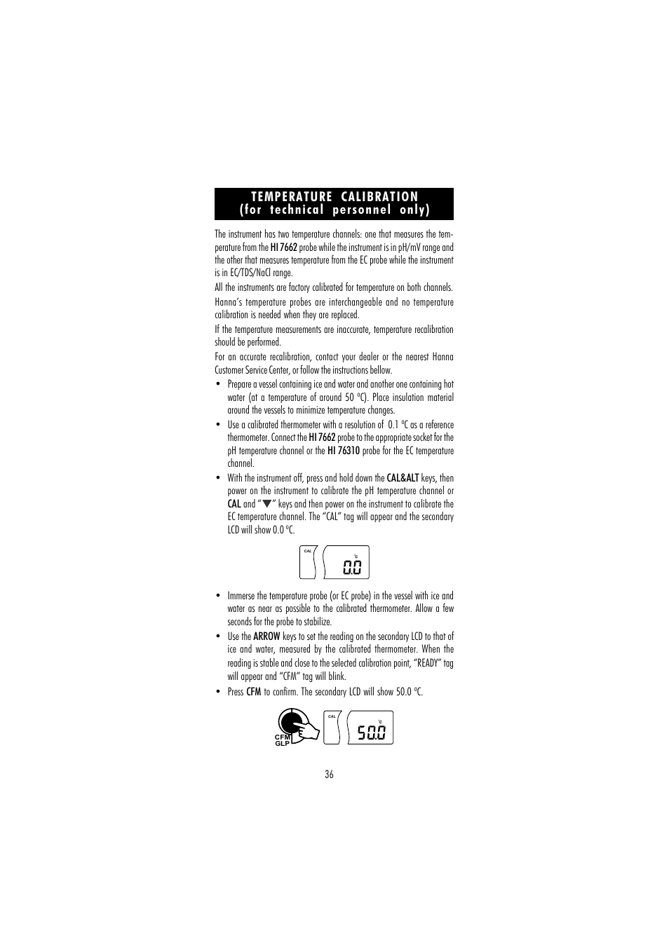 Hanna Instruments HI 255 User Manual | Page 36 / 56
