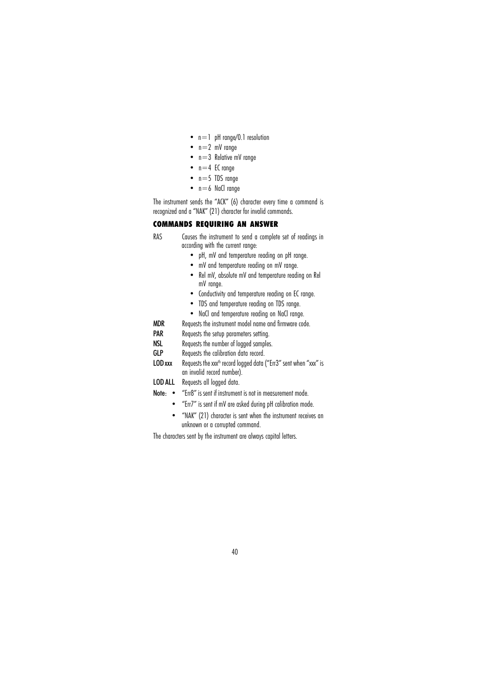 Hanna Instruments HI 255 User Manual | Page 40 / 56