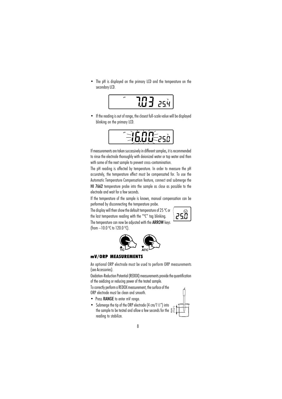 Hanna Instruments HI 255 User Manual | Page 8 / 56