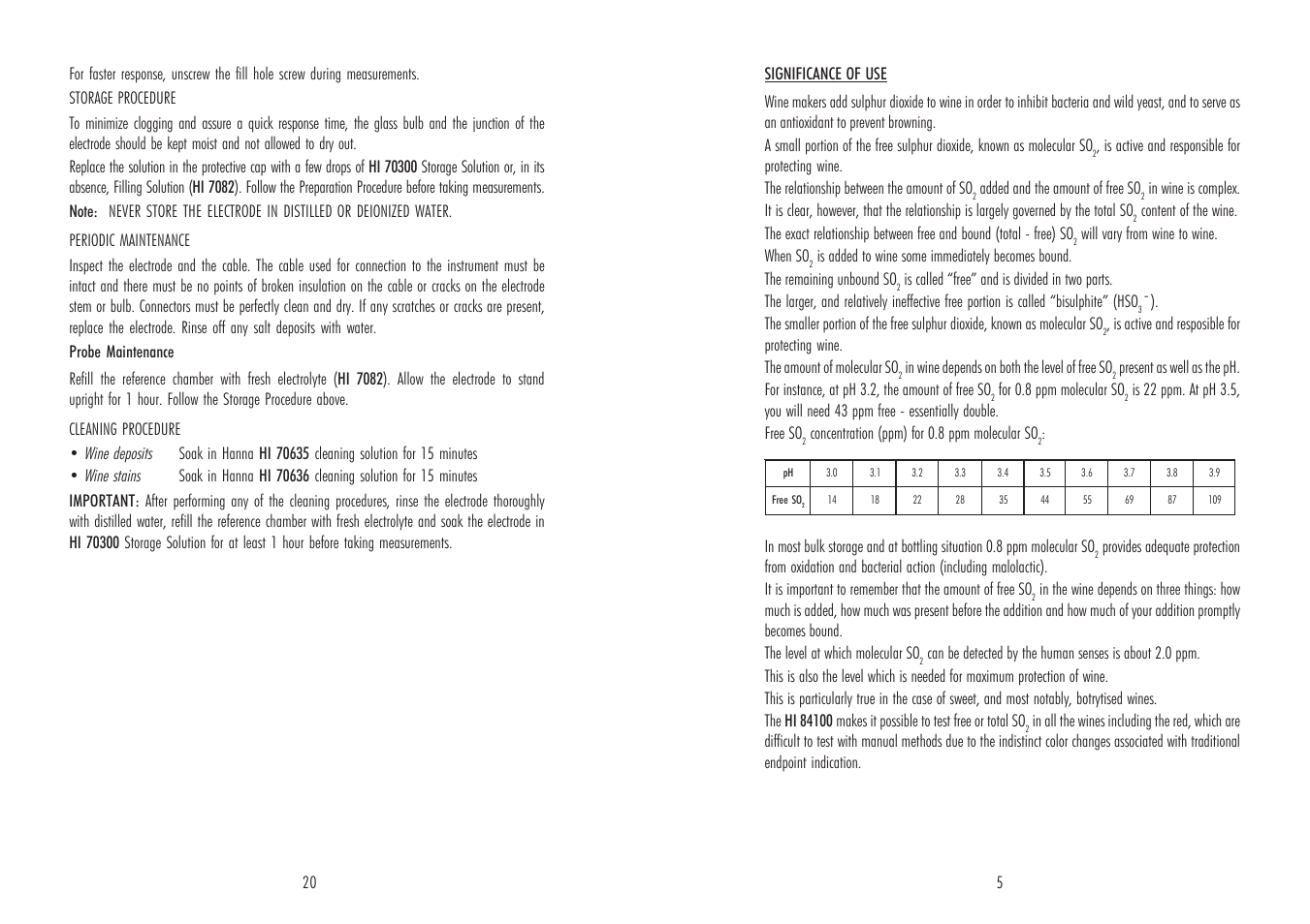Hanna Instruments HI 84100 User Manual | Page 5 / 12