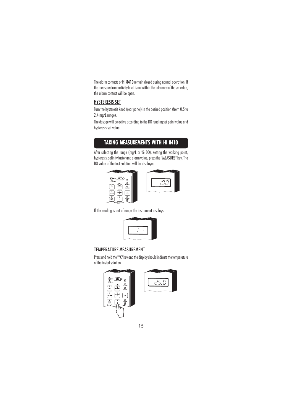 Hanna Instruments HI 8410 User Manual | Page 15 / 20