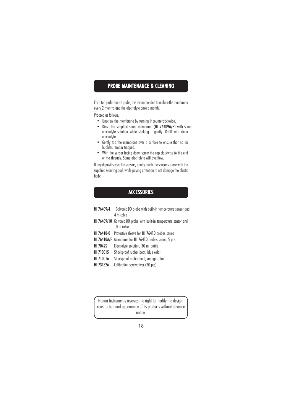 Hanna Instruments HI 8410 User Manual | Page 18 / 20