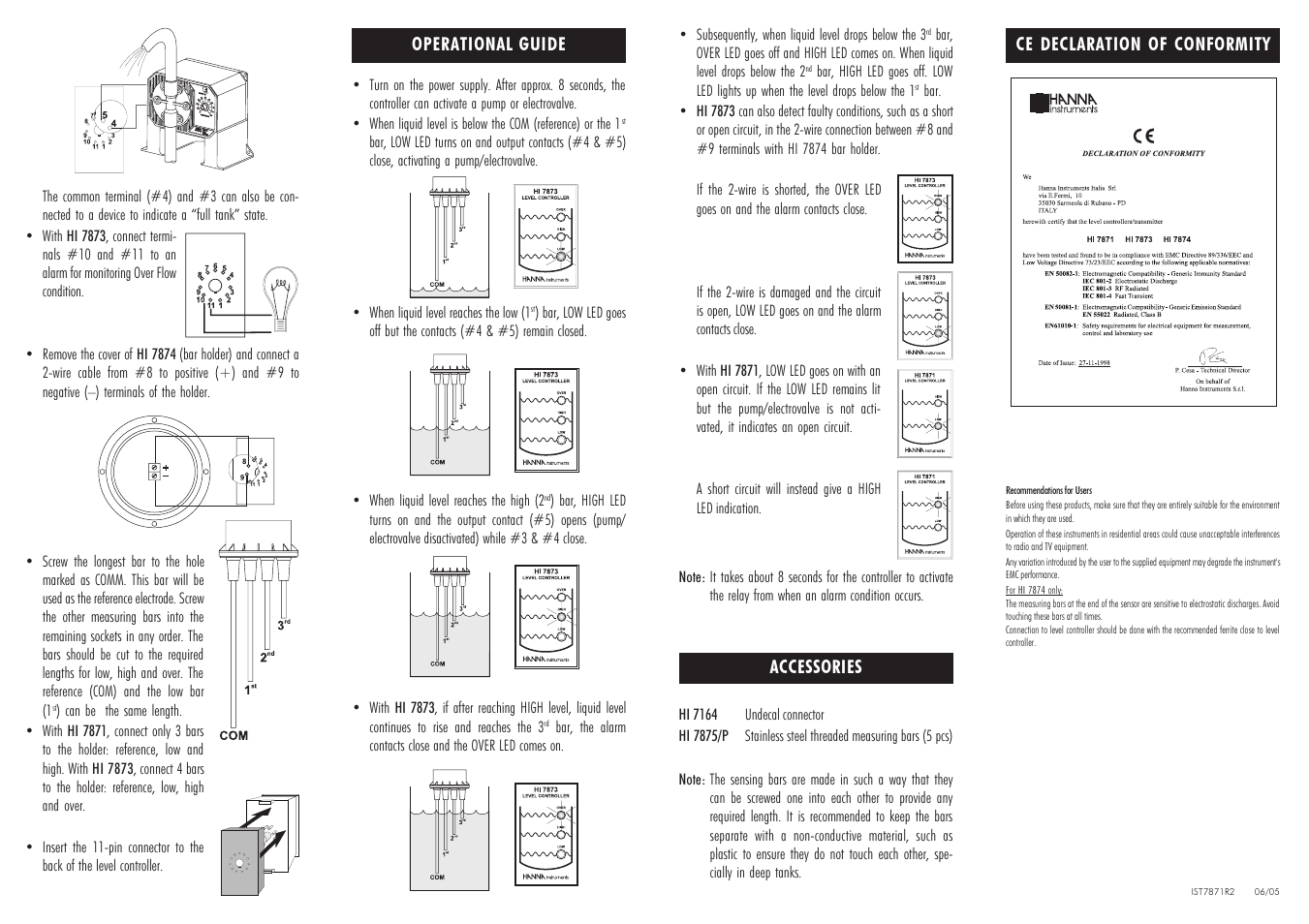 Hanna Instruments HI 7871 User Manual | Page 2 / 2