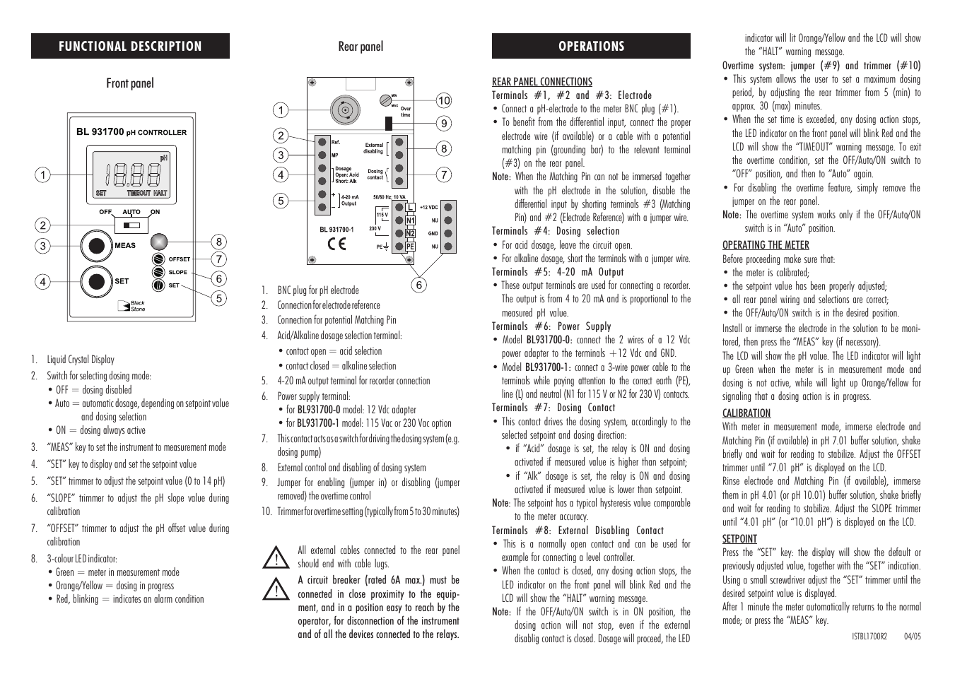 Hanna Instruments BL 931700 User Manual | Page 2 / 2