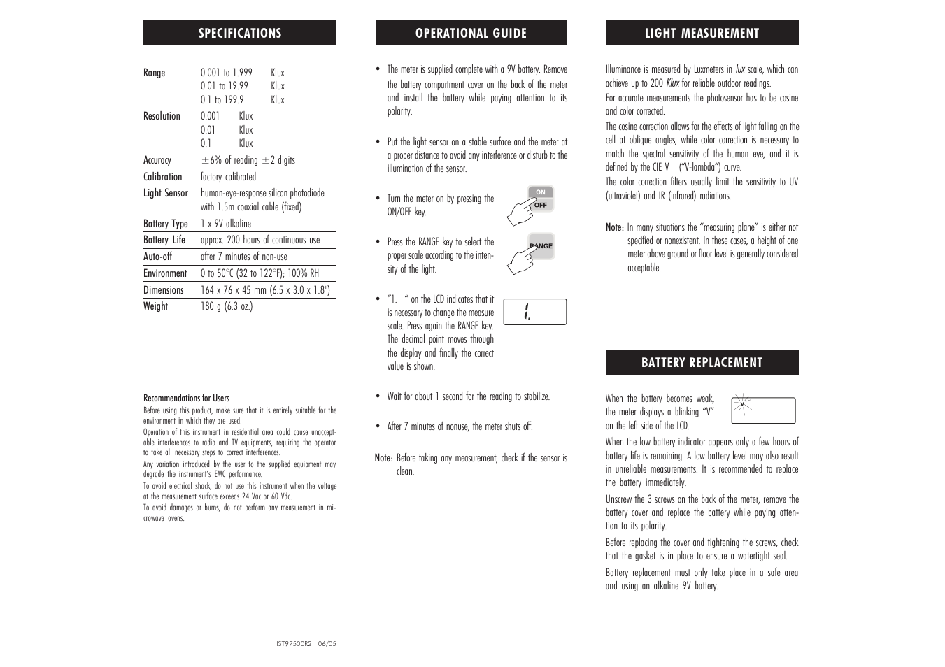 Hanna Instruments HI 97500 User Manual | Page 2 / 2