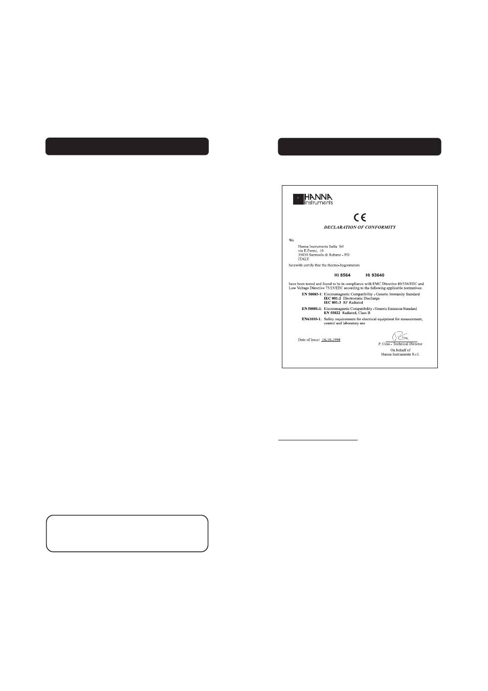 Hanna Instruments HI 8564 User Manual | Page 8 / 9