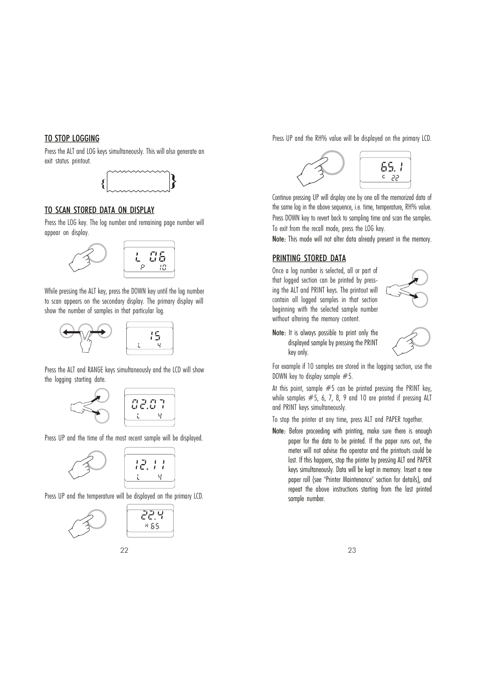 Printing stored data | Hanna Instruments HI 91610C User Manual | Page 12 / 19