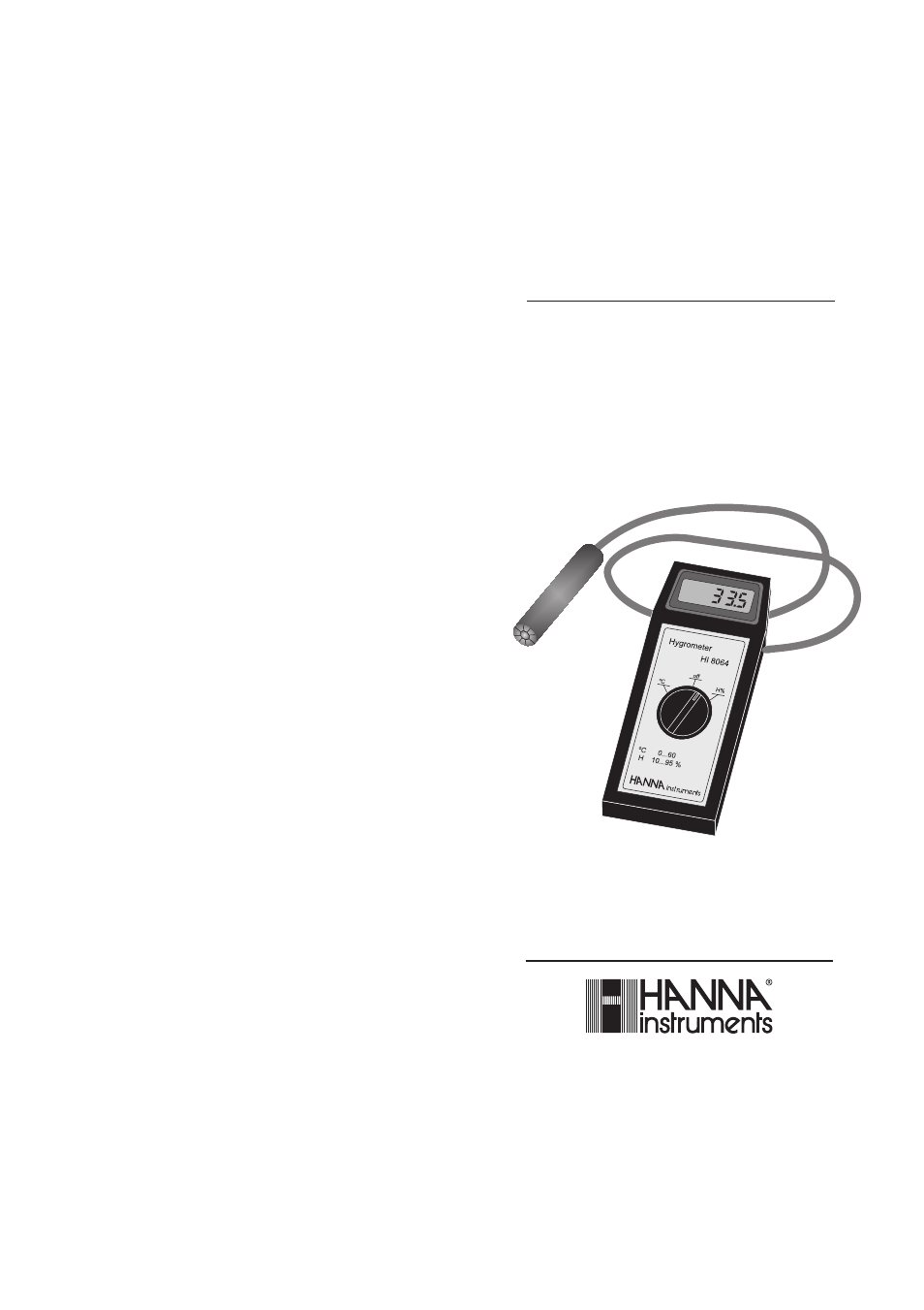 Hanna Instruments HI 8064 User Manual | 7 pages