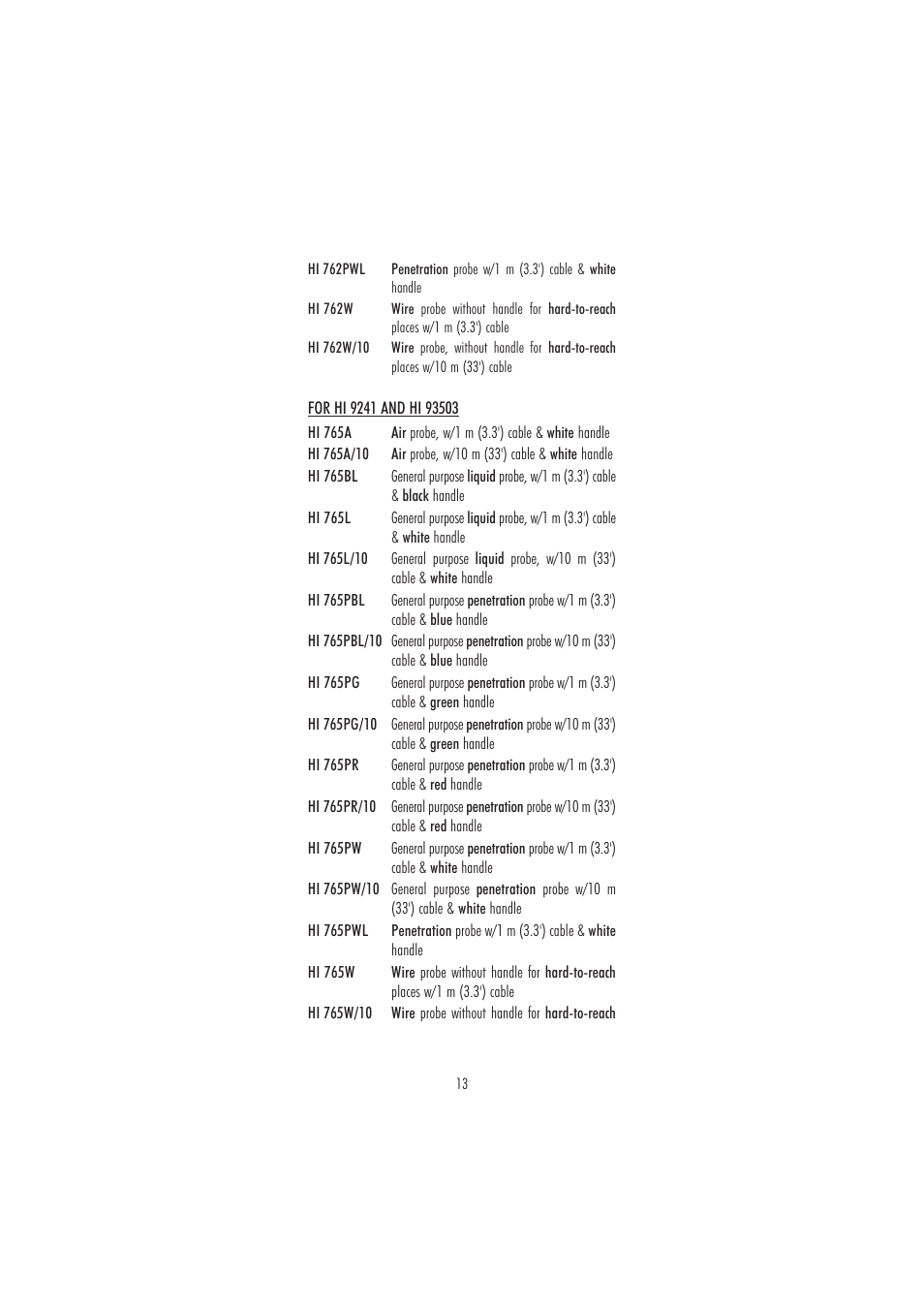 Hanna Instruments HI 93501 User Manual | Page 13 / 16