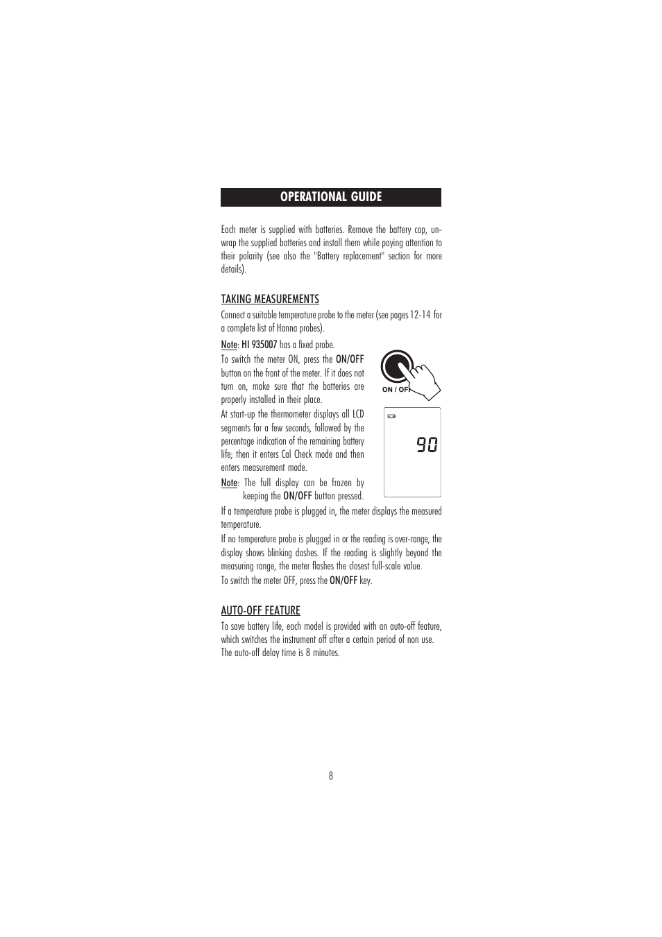 Hanna Instruments HI 93501 User Manual | Page 8 / 16
