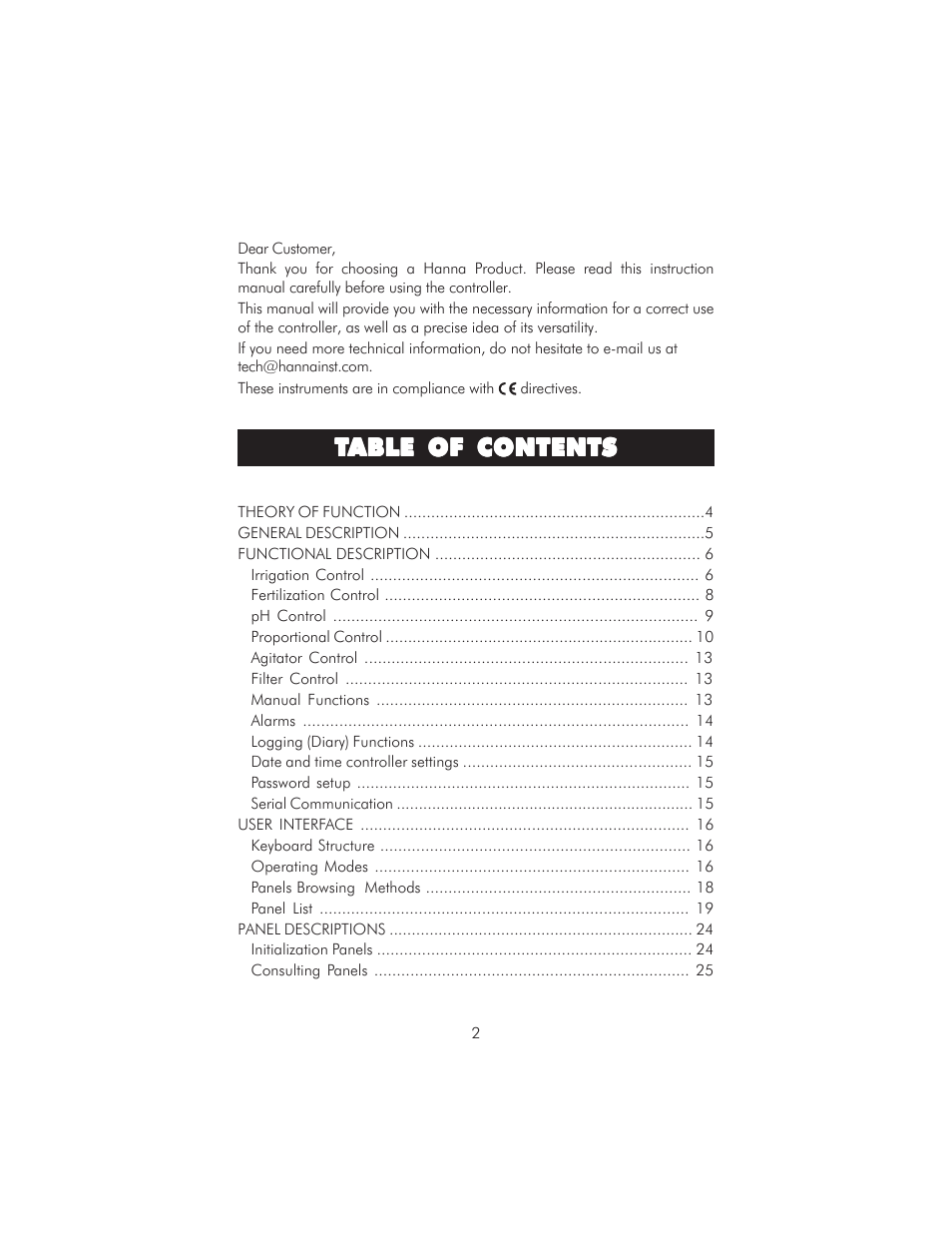 Hanna Instruments HI 8050 User Manual | Page 2 / 80