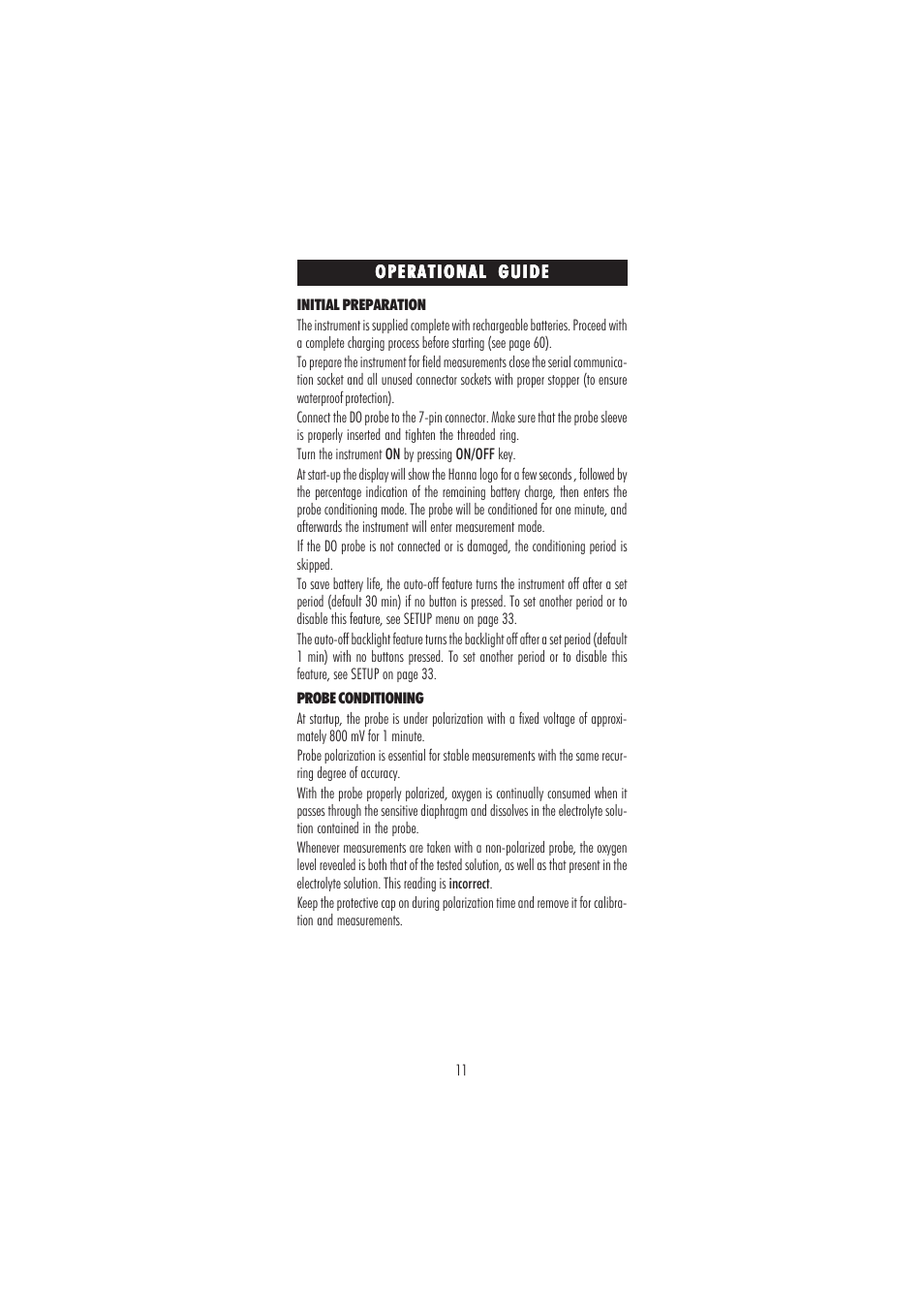 Hanna Instruments HI 98186 User Manual | Page 11 / 68