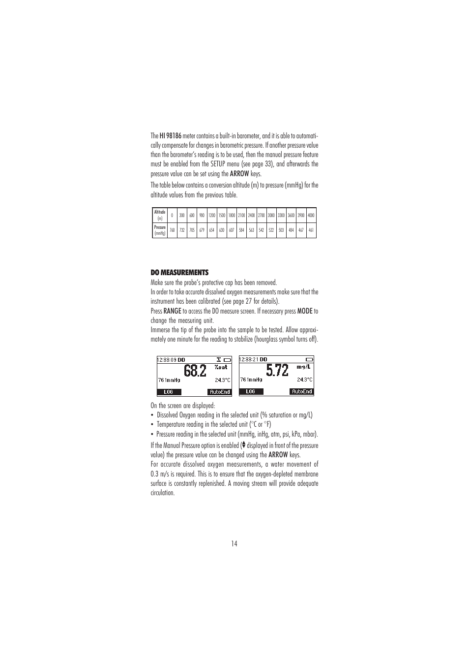 Hanna Instruments HI 98186 User Manual | Page 14 / 68