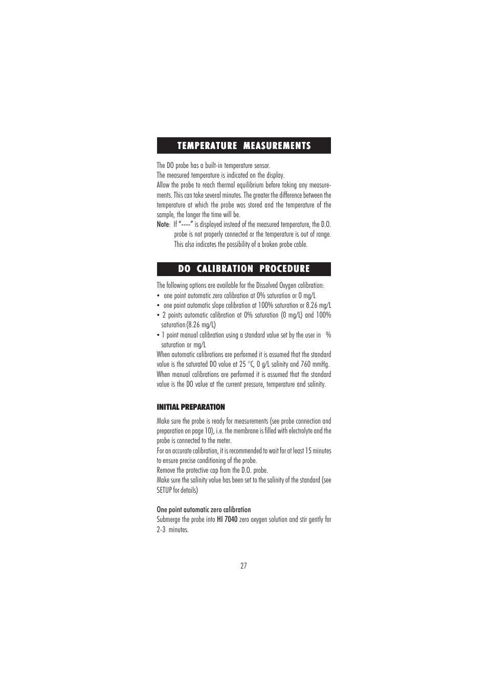 Hanna Instruments HI 98186 User Manual | Page 27 / 68