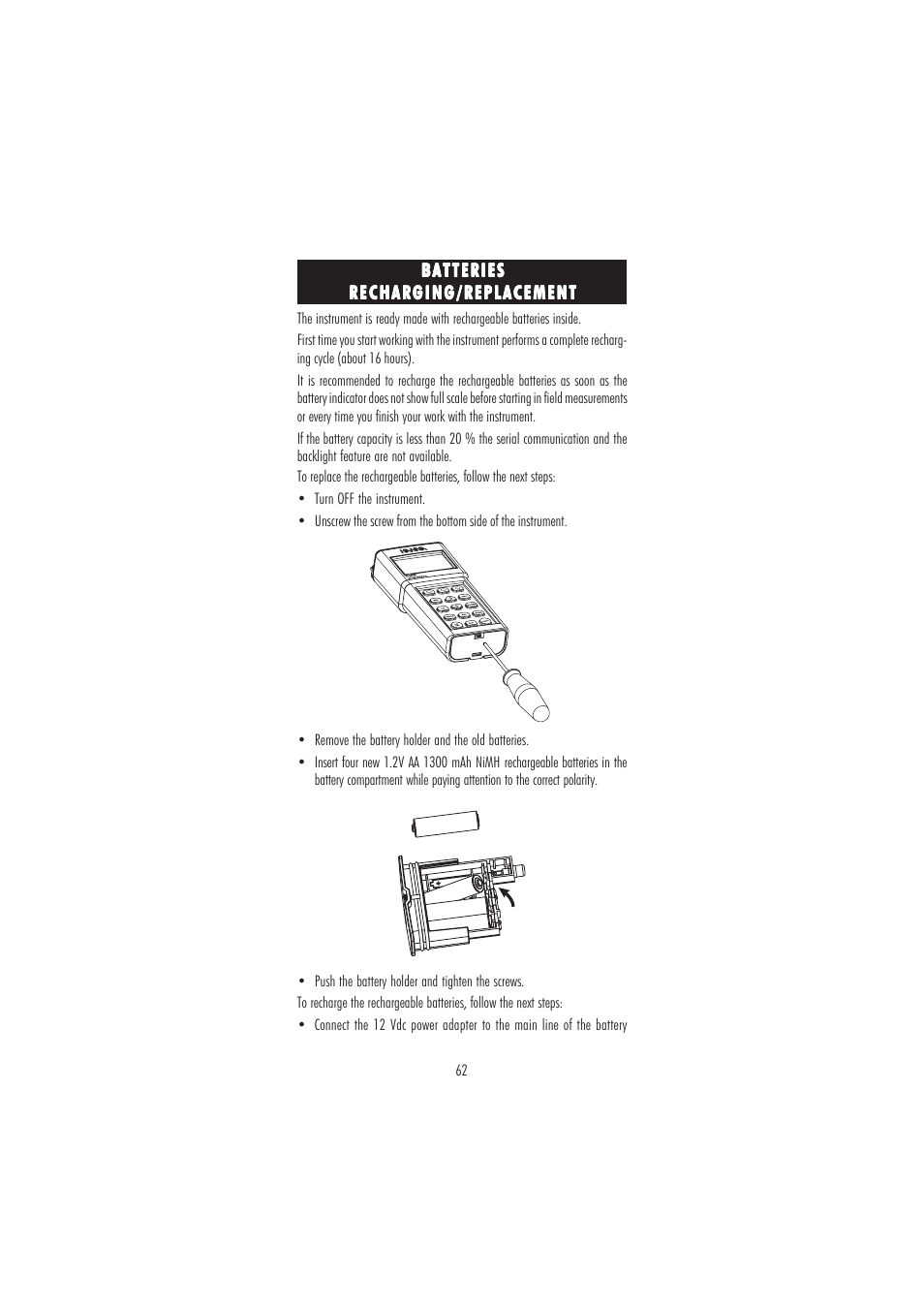 Hanna Instruments HI 98186 User Manual | Page 62 / 68