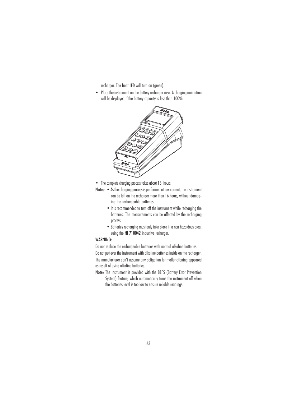 Hanna Instruments HI 98186 User Manual | Page 63 / 68