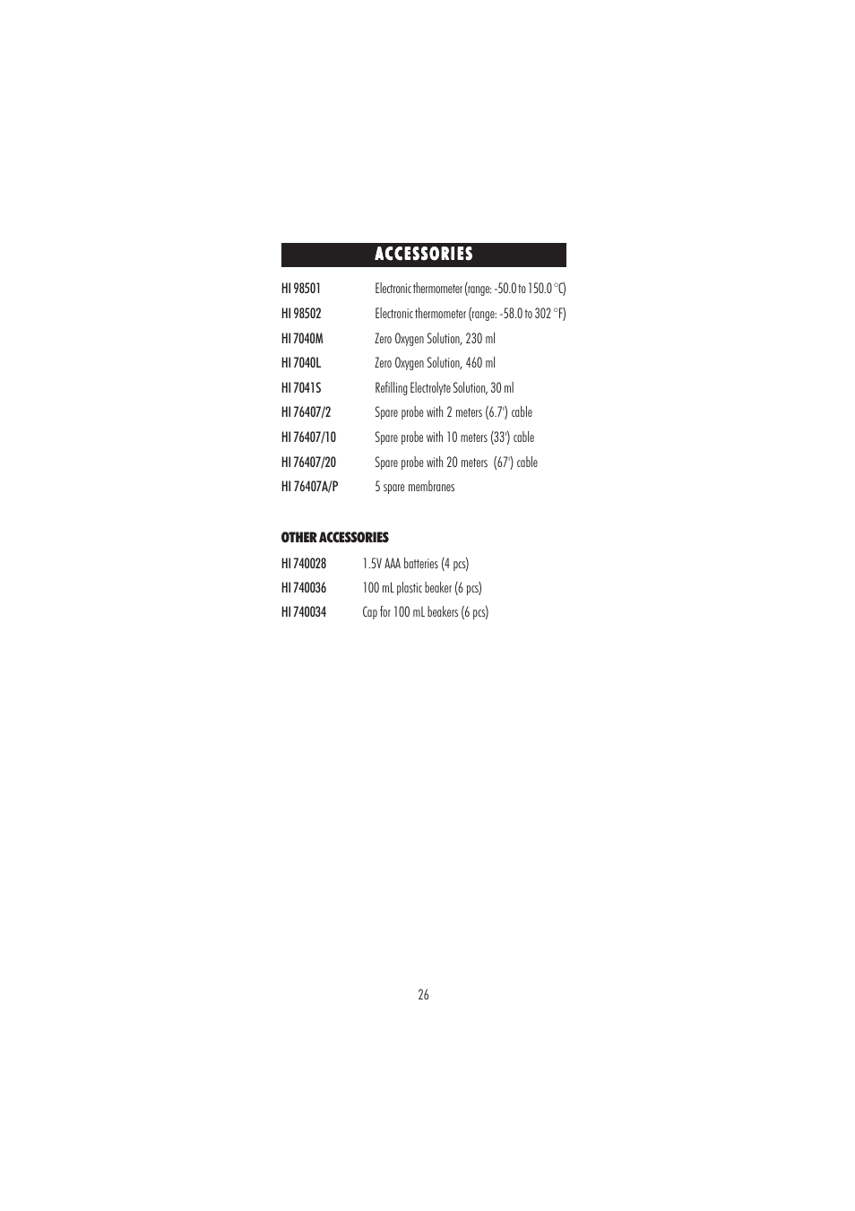 Hanna Instruments HI 9146 User Manual | Page 26 / 28