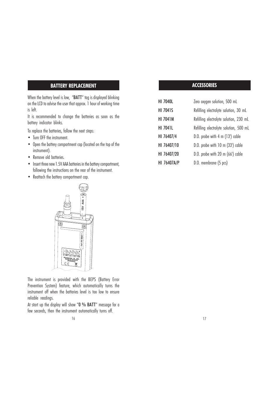 Hanna Instruments HI 9142 User Manual | Page 17 / 22
