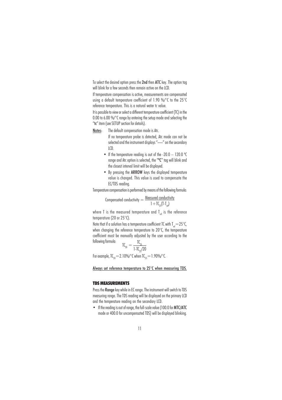 Hanna Instruments HI 98360 User Manual | Page 11 / 36