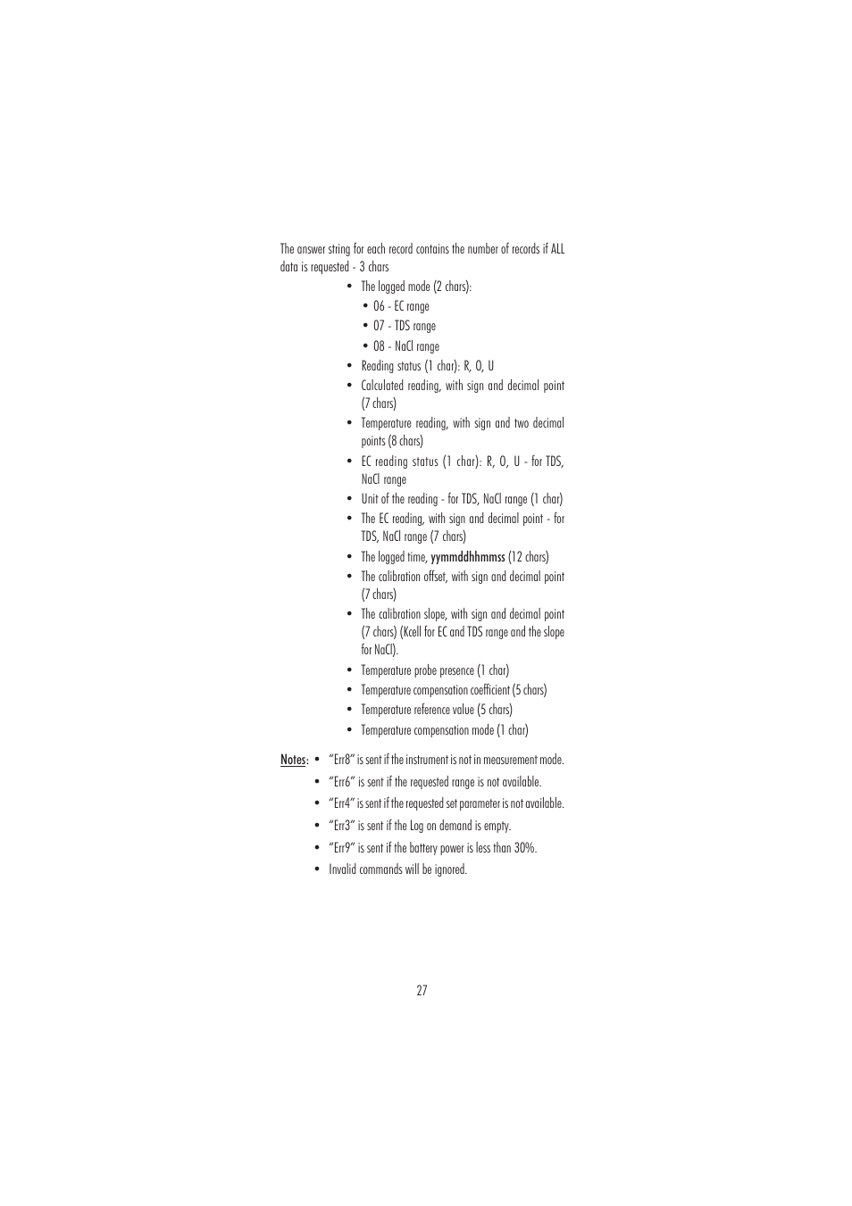 Hanna Instruments HI 98360 User Manual | Page 27 / 36