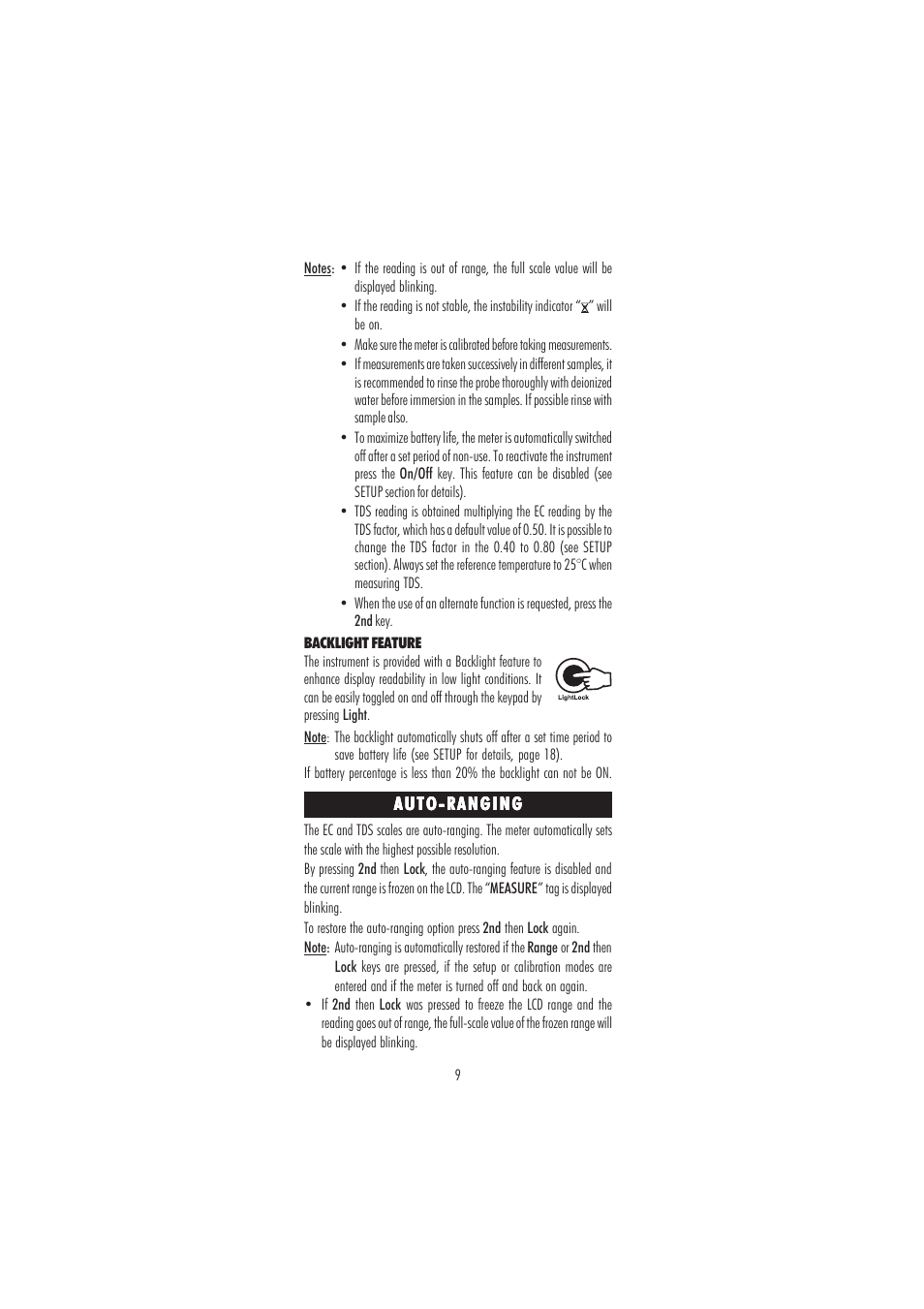 Hanna Instruments HI 98360 User Manual | Page 9 / 36