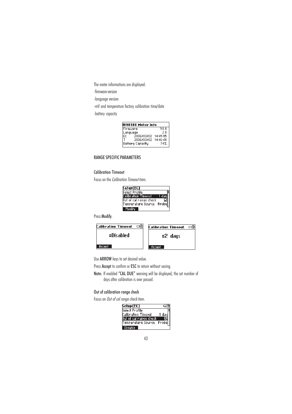 Hanna Instruments HI 98188 User Manual | Page 43 / 68
