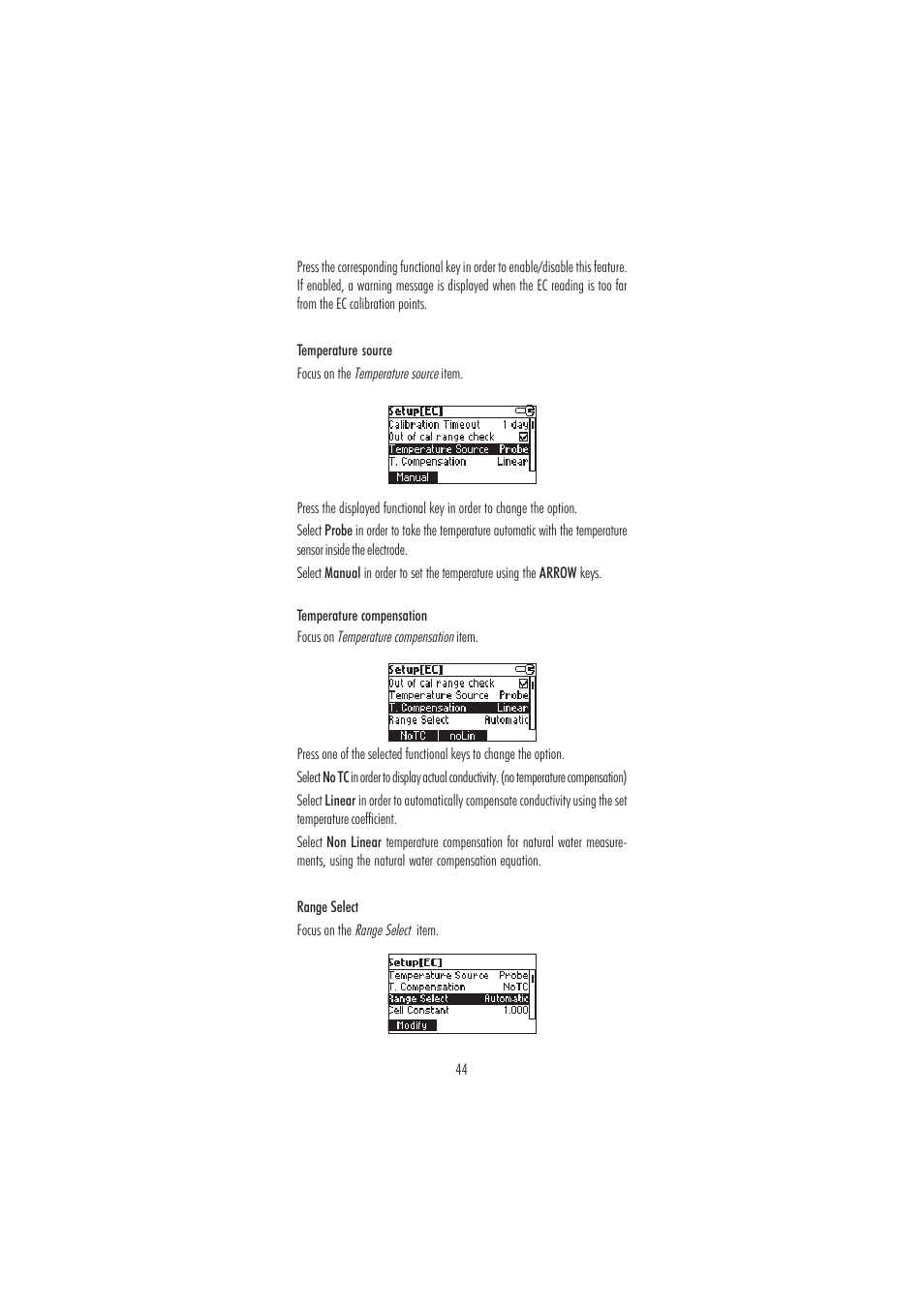 Hanna Instruments HI 98188 User Manual | Page 44 / 68