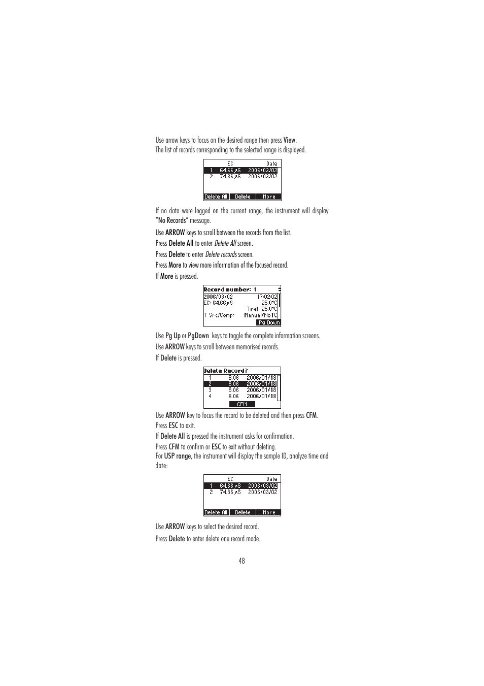 Hanna Instruments HI 98188 User Manual | Page 48 / 68