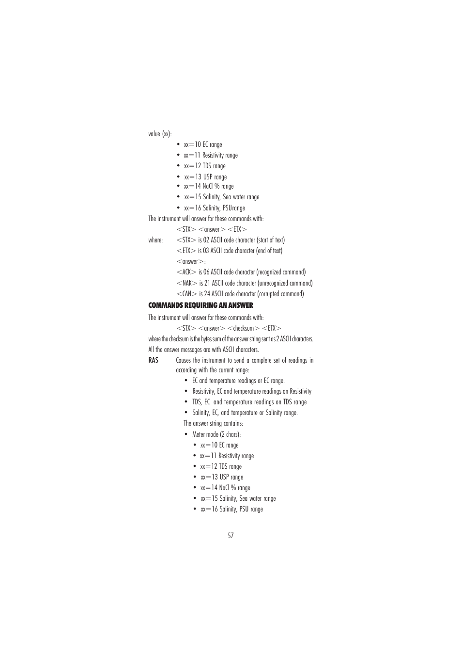 Hanna Instruments HI 98188 User Manual | Page 57 / 68